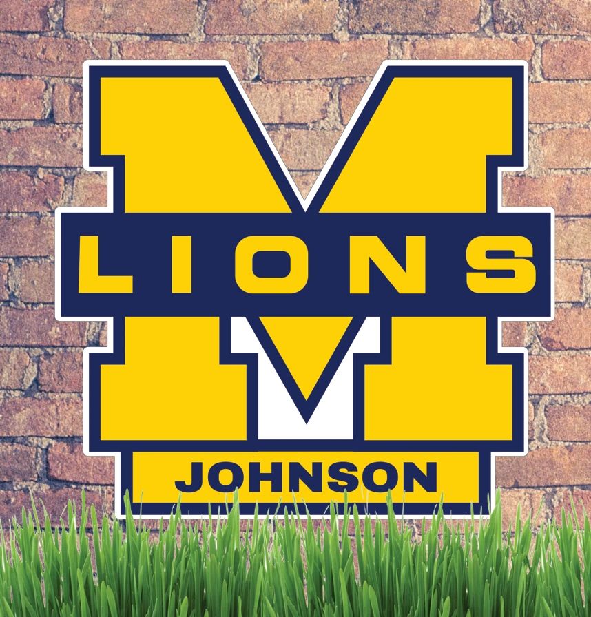 McKinney High school yard sign personalized